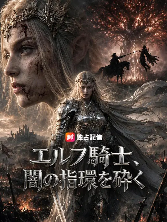 Poster エルフ騎士、闇の指輪を砕く