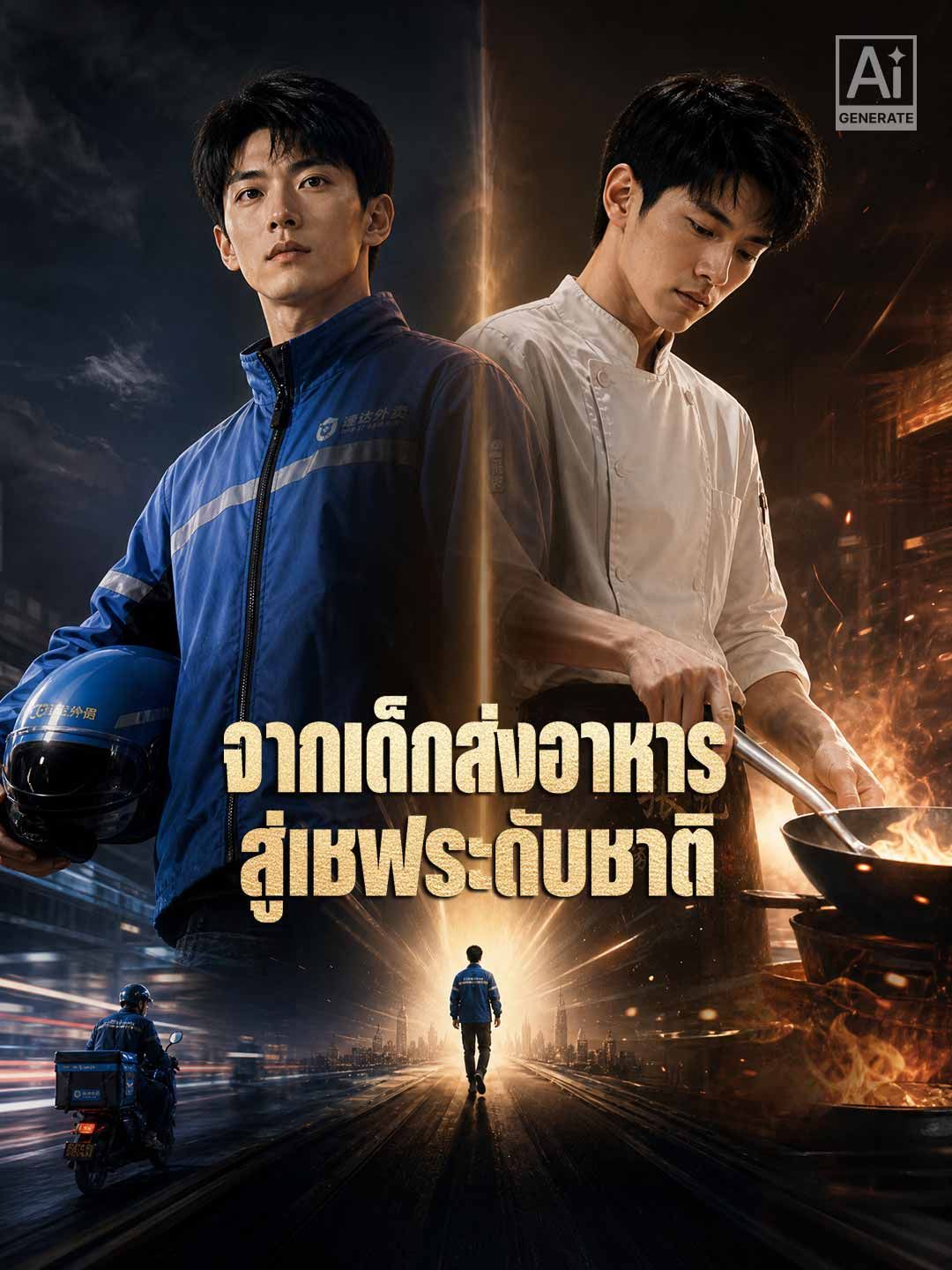 Poster จากเด็กส่งอาหารสู่เชฟระดับชาติ