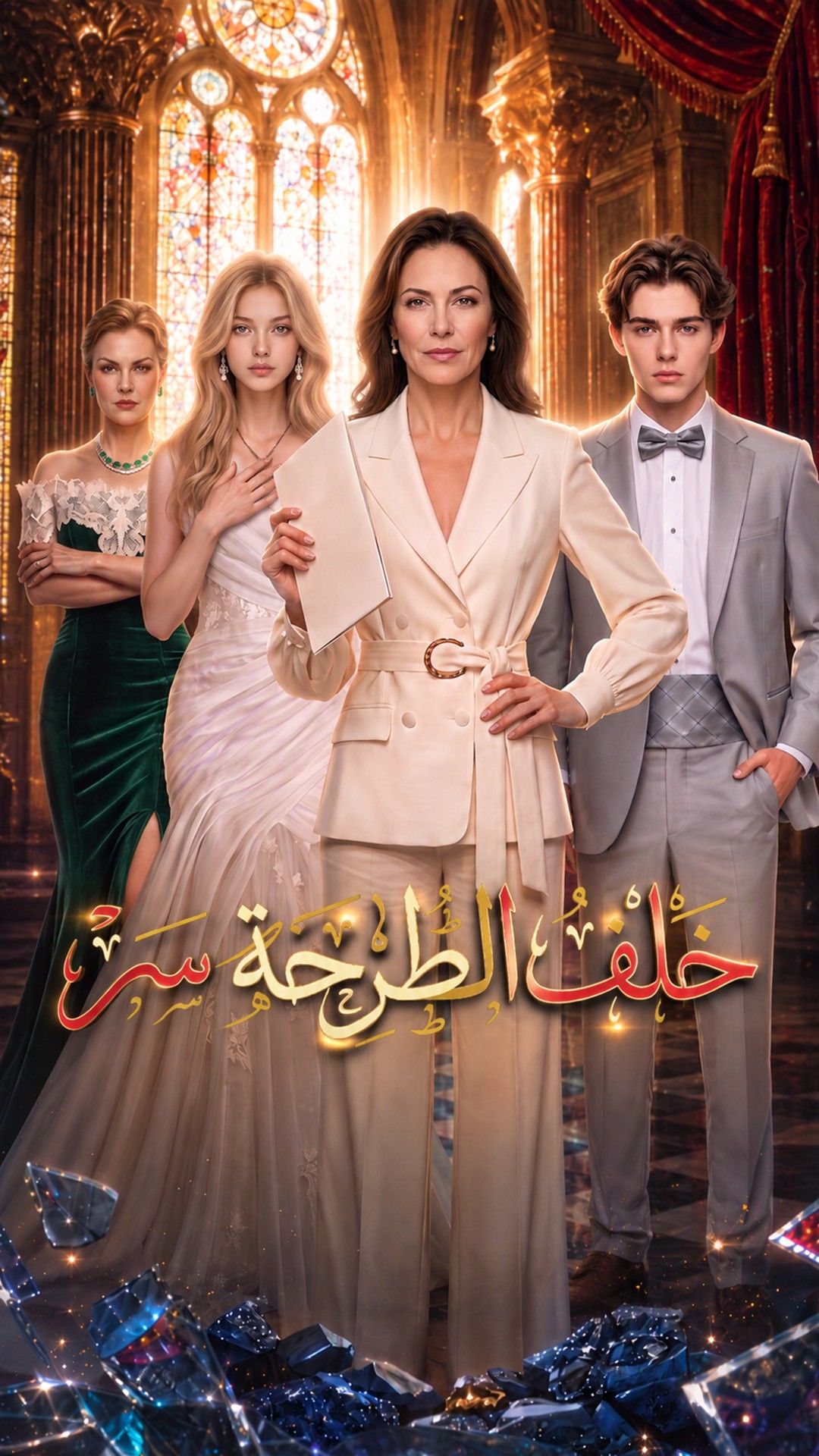 بوستر مسلسل خلف الطرحة سرّ كامل