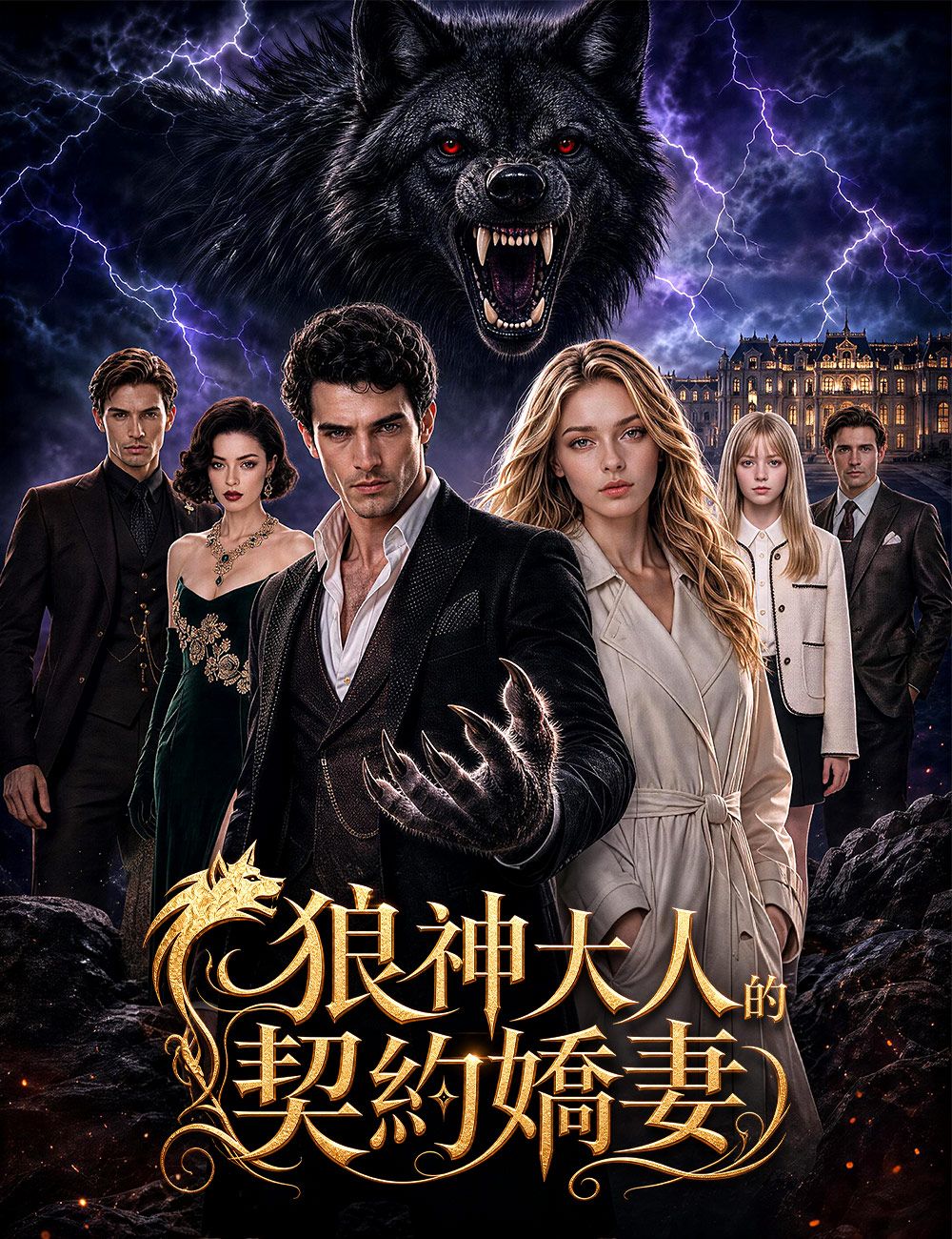 Poster 狼神大人的契約嬌妻