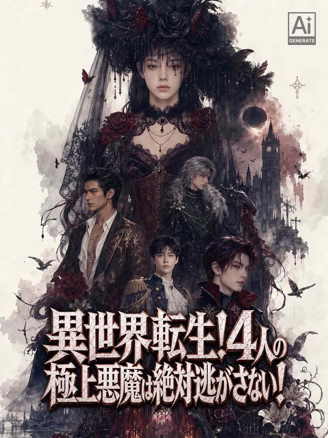 Poster 異世界転生！4人の極上悪魔は絶対逃がさない！