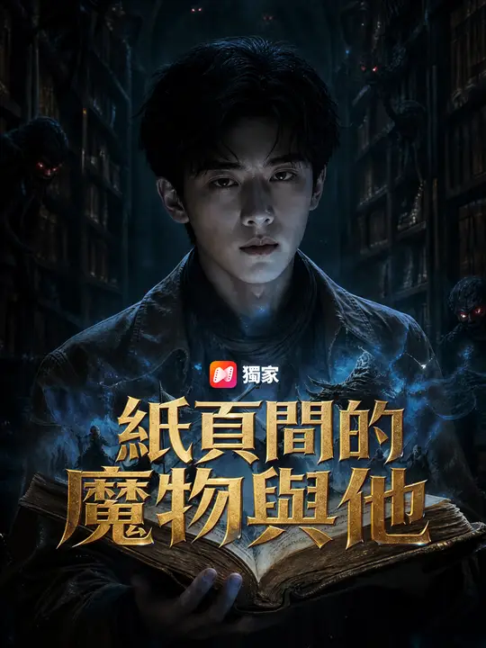 Poster 紙頁間的魔物與他