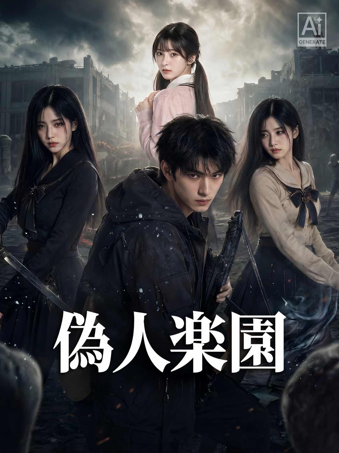 Poster 偽人楽園