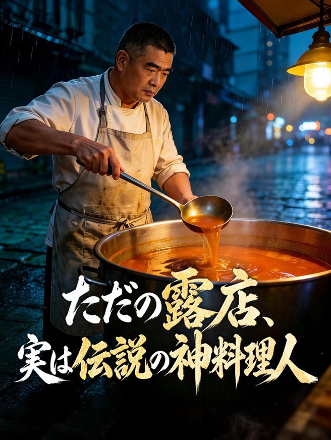 Poster ただの露店、実は伝説の神料理人