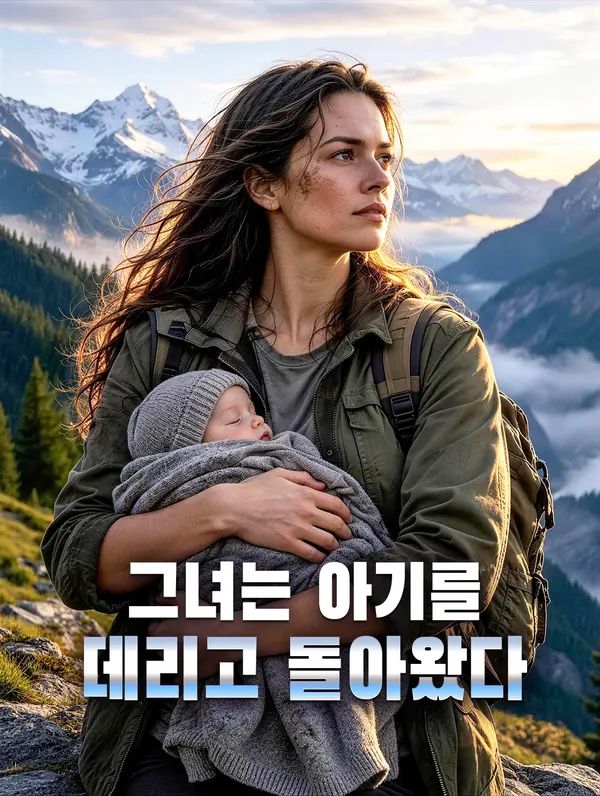 그녀는 아기를 데리고 돌아왔다