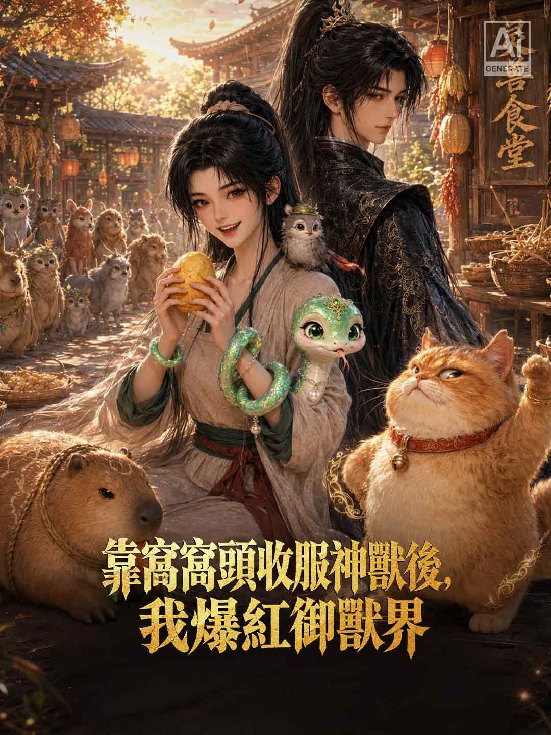 靠窩窩頭收服神獸後，我爆紅御獸界