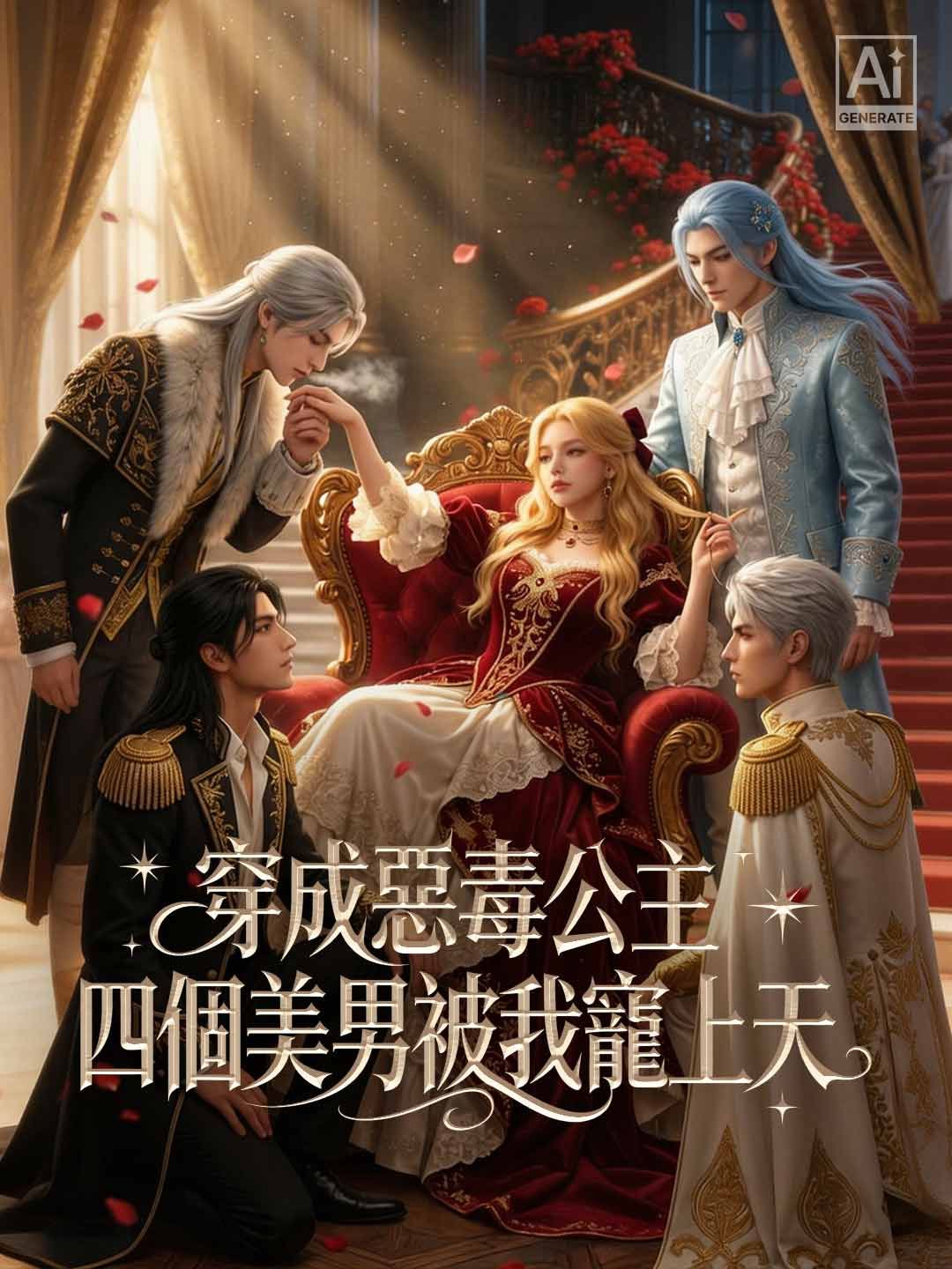 Poster 穿成惡毒公主，四個美男被我寵上天