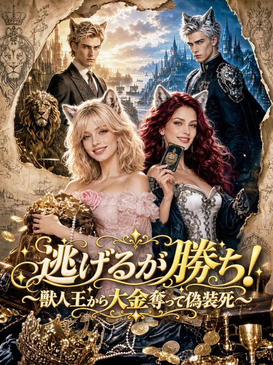 Poster 逃げるが勝ち！～獣人王から大金奪って偽装死～