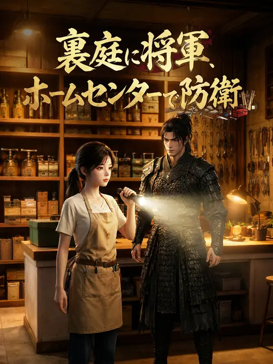 Poster 裏庭に将軍、ホームセンターで防衛