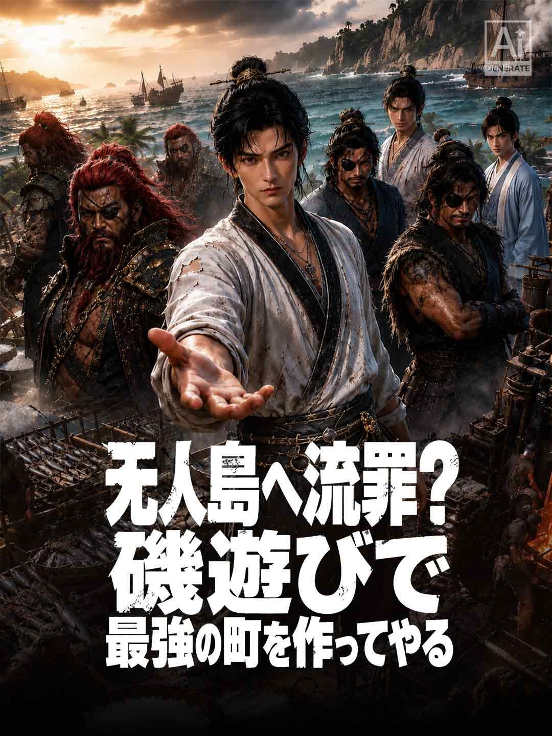 Poster 无人島へ流罪？磯遊びで最強の町を作ってやる