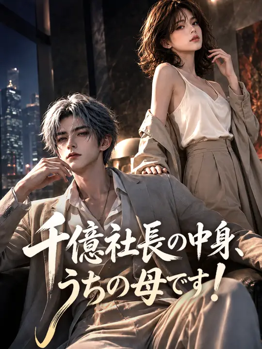 Poster 千億社長の中身、うちの母です！