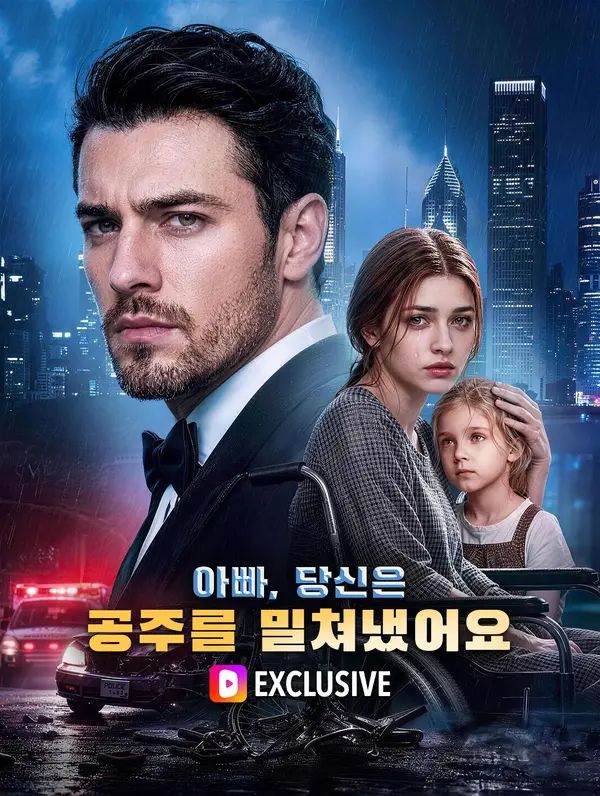 아빠, 당신은 공주를 밀쳐냈어요