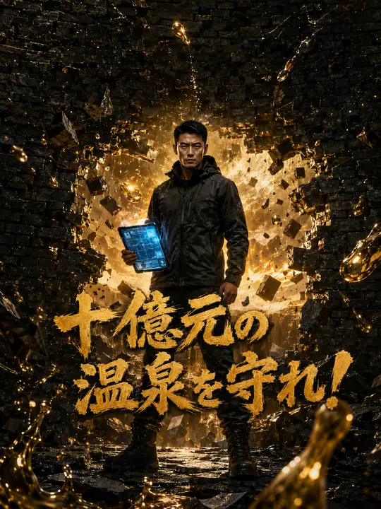 Poster 十億元の温泉を守れ！