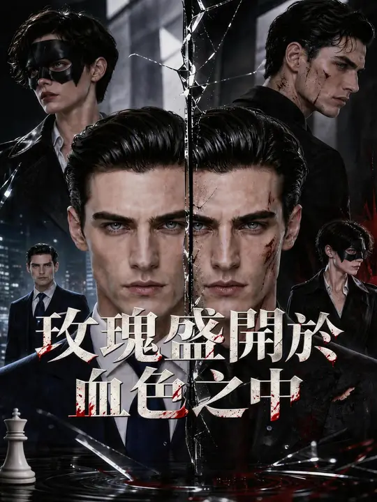玫瑰盛開於血色之中