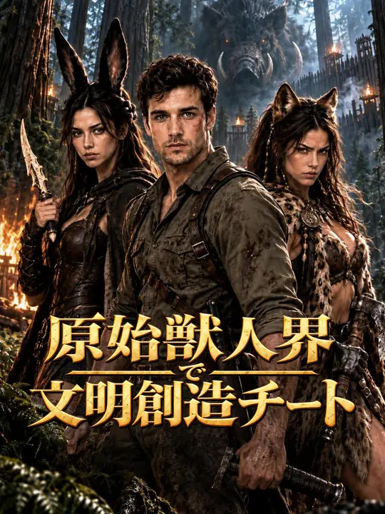 Poster 原始獣人界で文明創造チート