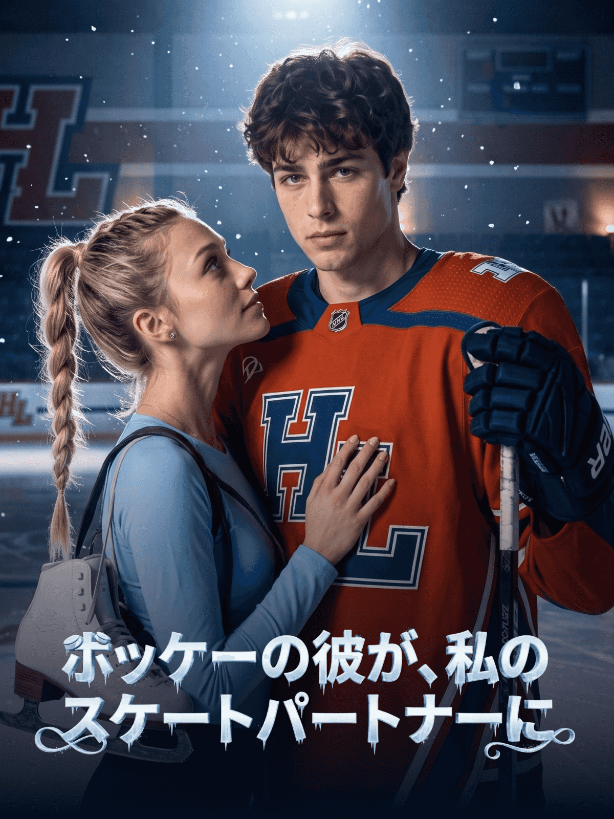 Poster ホッケーの彼が、私のスケートパートナーに