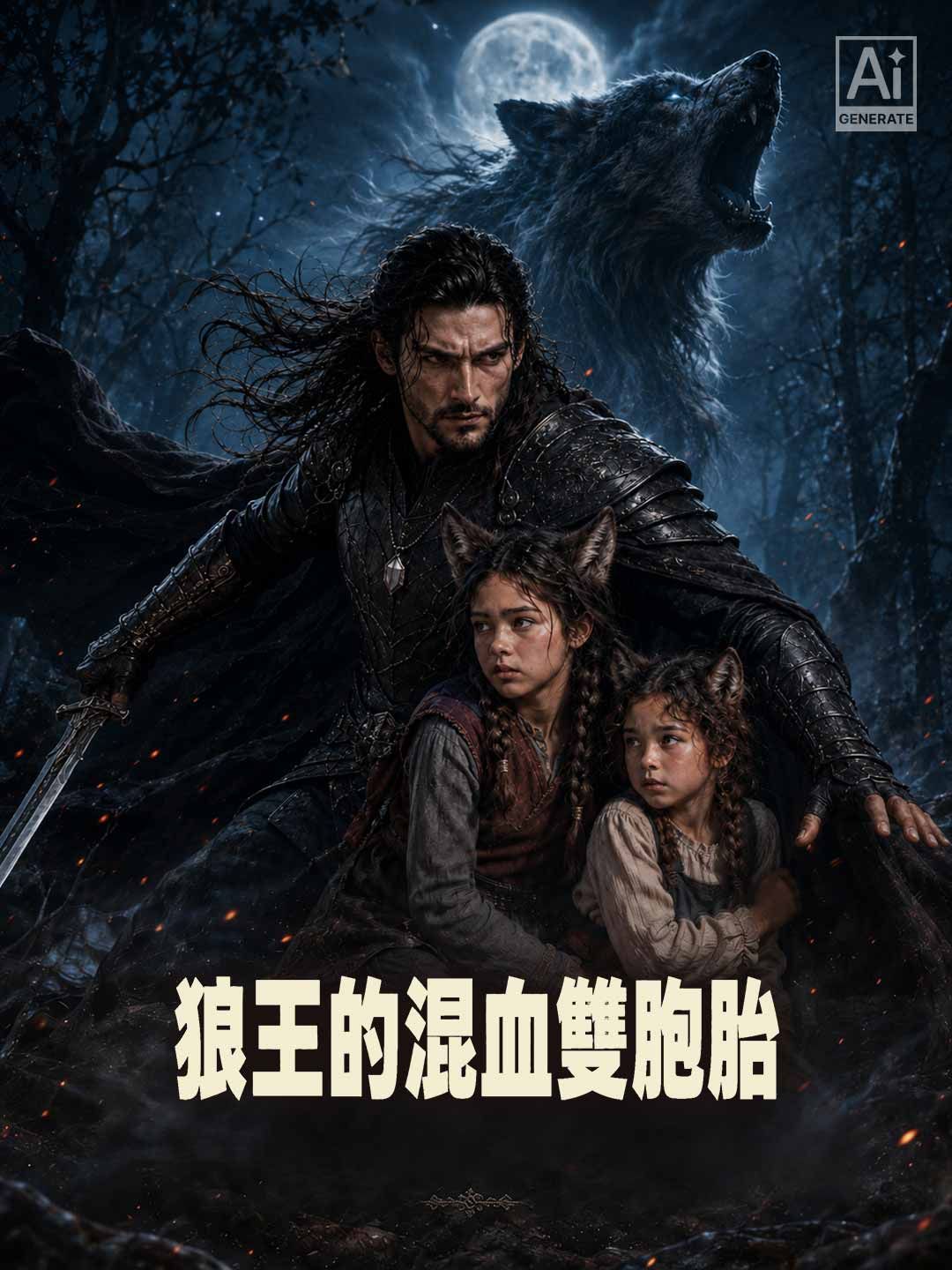 Poster 狼王的混血雙胞胎