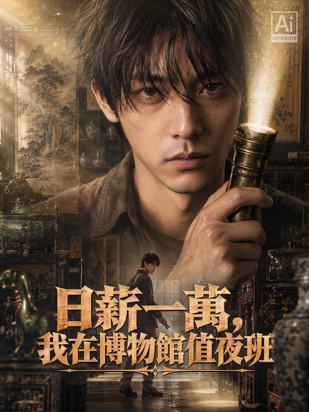 Poster 日薪一萬，我在博物館值夜班