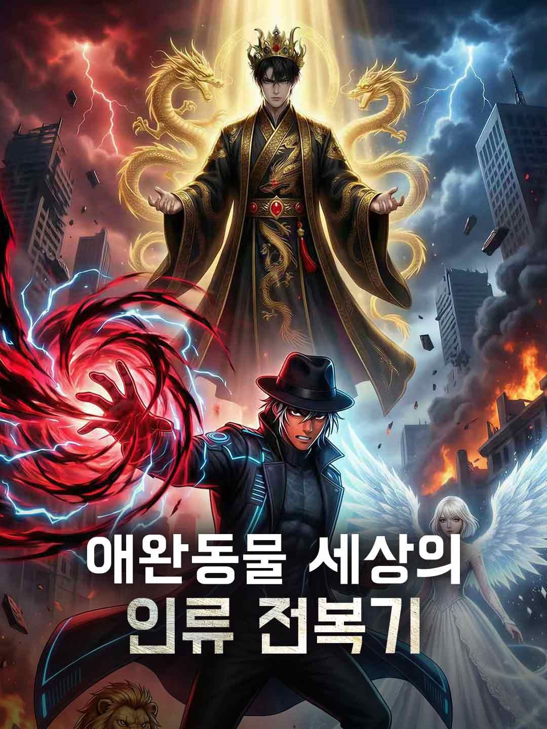 Poster 애완동물 세상의 인류 전복기
