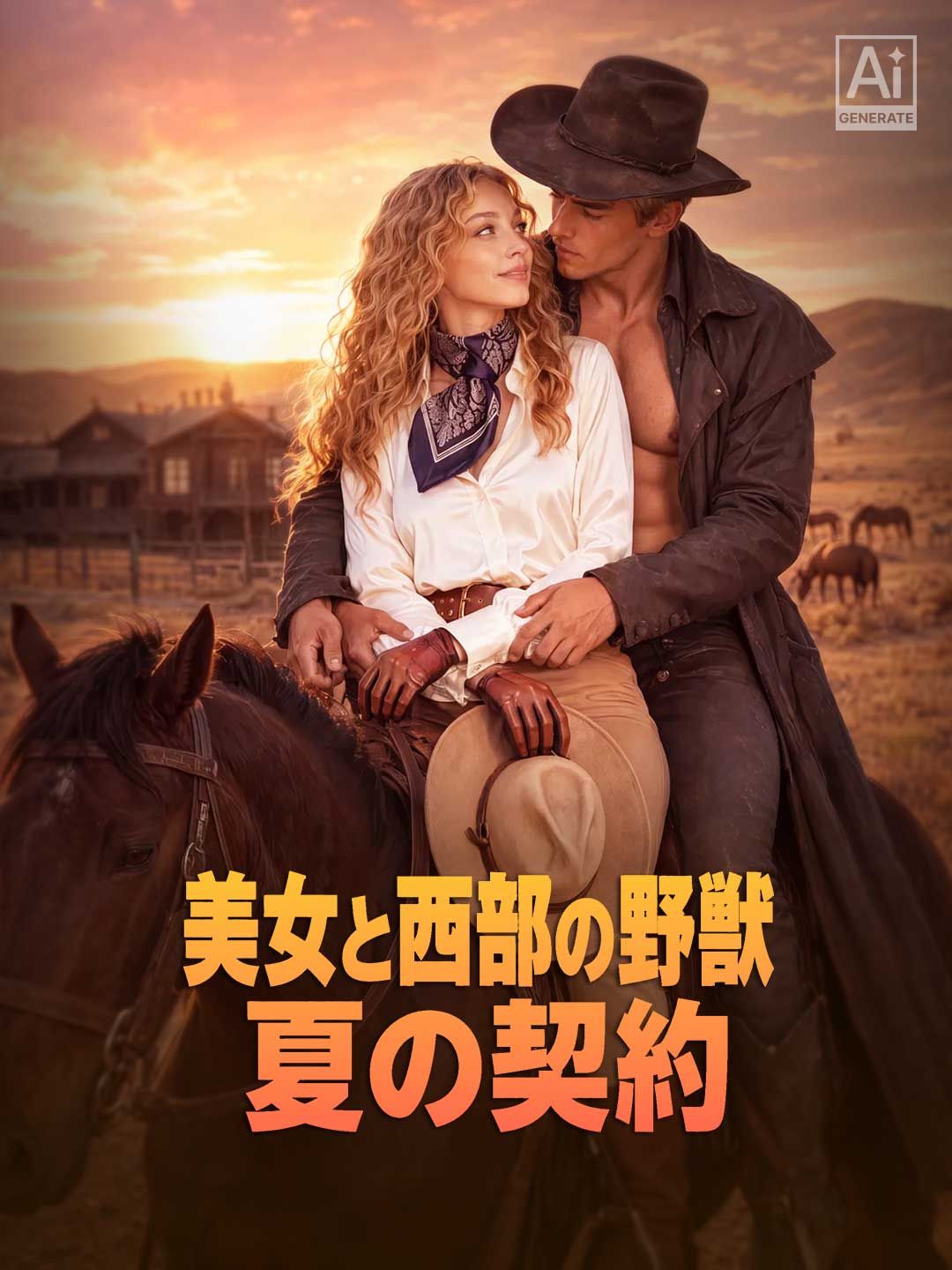 Poster 美女と西部の野獣 夏の契約