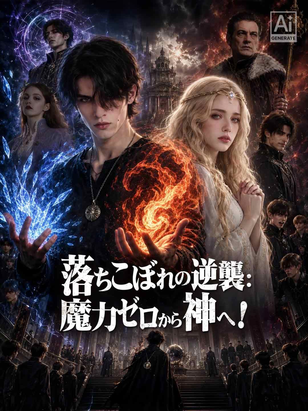 Poster 落ちこぼれの逆襲：魔力ゼロから神へ！
