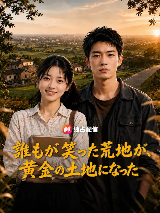 Poster 誰もが笑った荒地が、黄金の土地になった