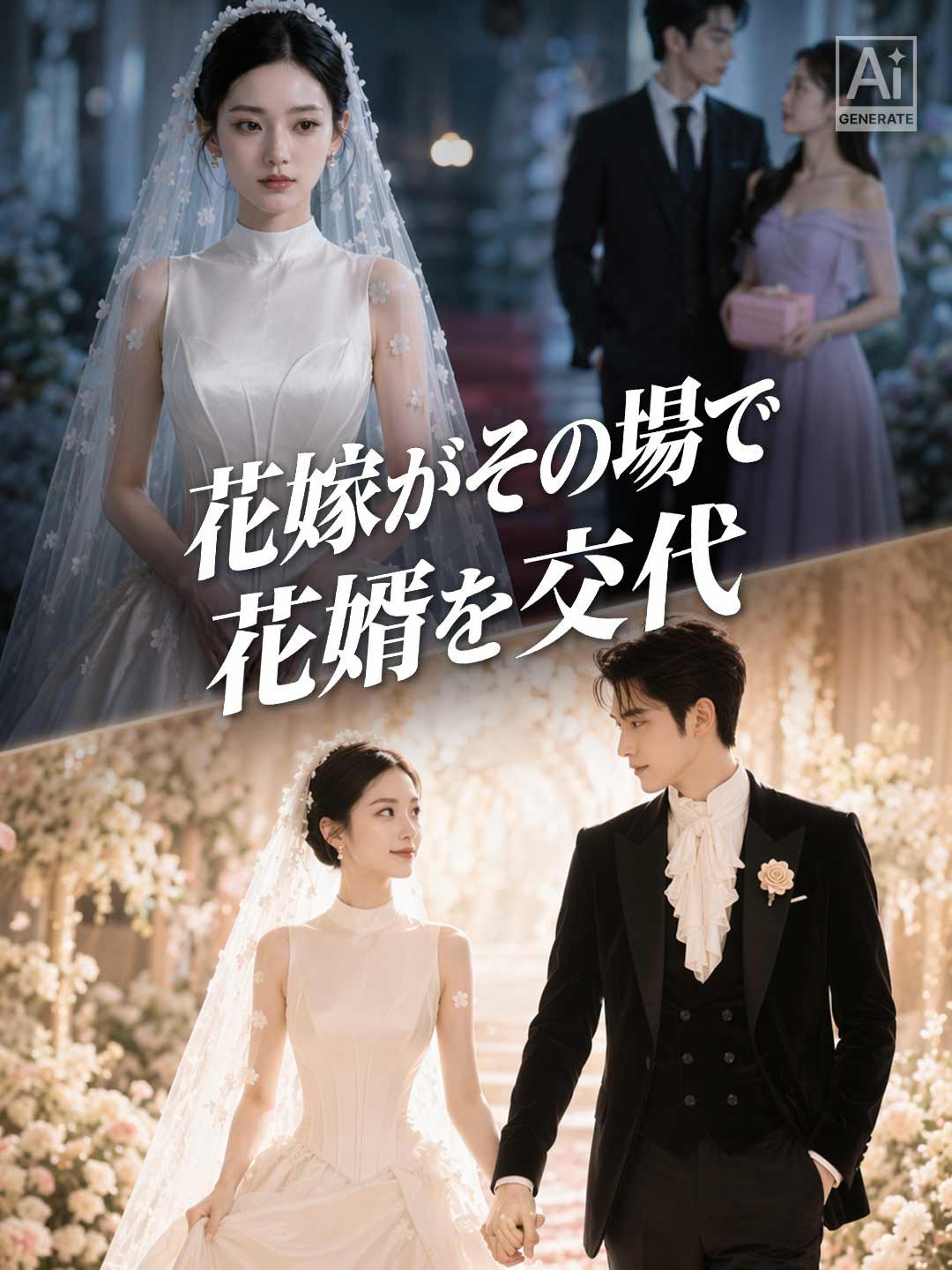 Poster 花嫁がその場で花婿を交代