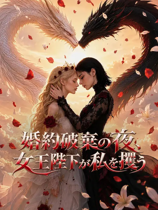Poster 婚約破棄の夜、女王陛下が私を攫う
