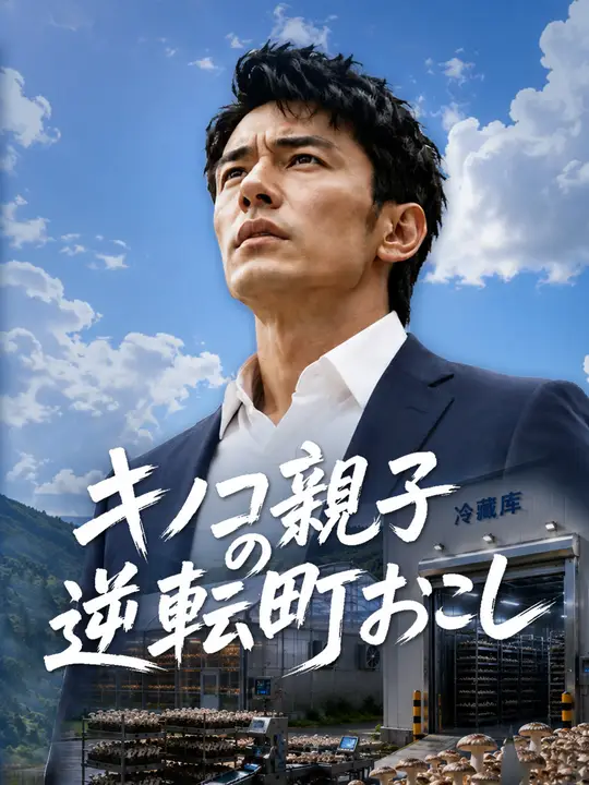 Poster キノコ親子の逆転町おこし