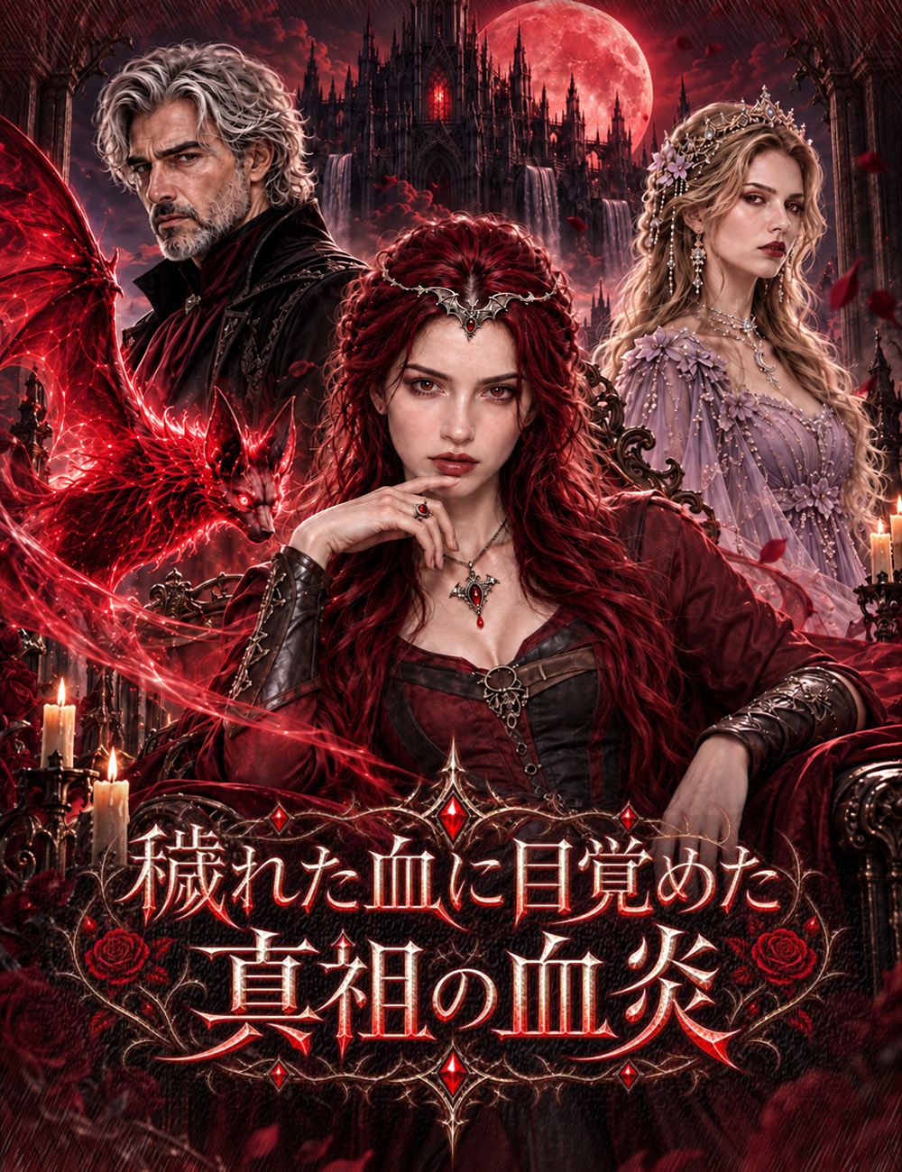 Poster 穢れた血に目覚めた、真祖の血炎