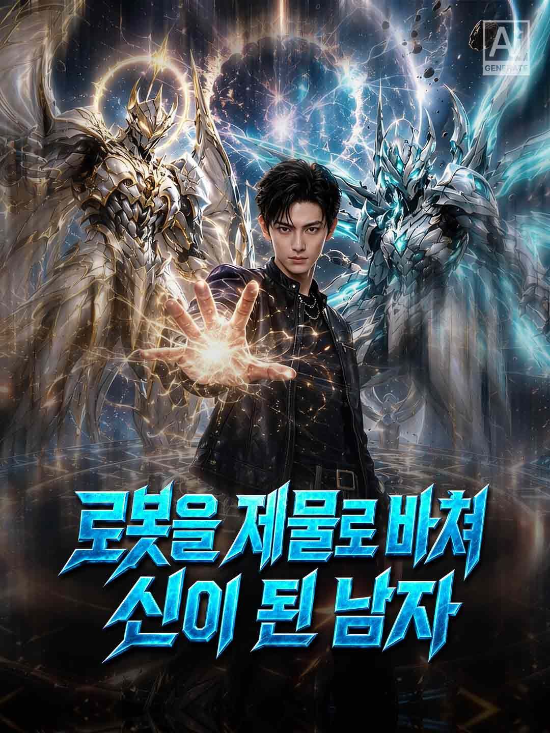 Poster 로봇을 제물로 바쳐 신이 된 남자