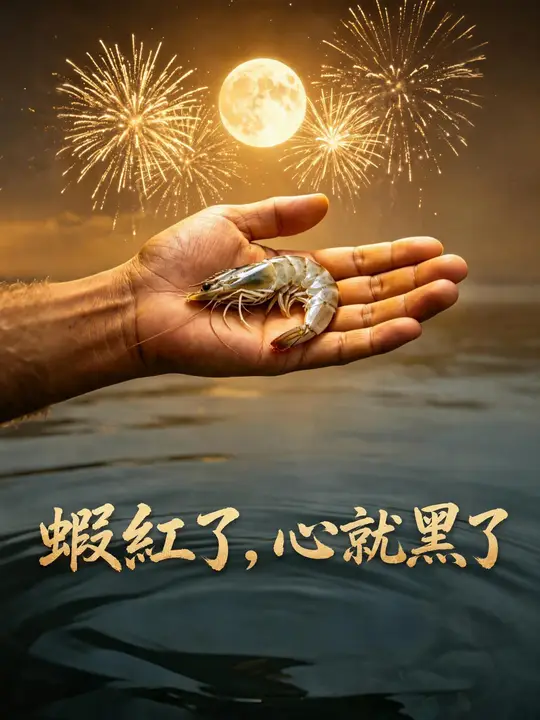 蝦紅了，心就黑了