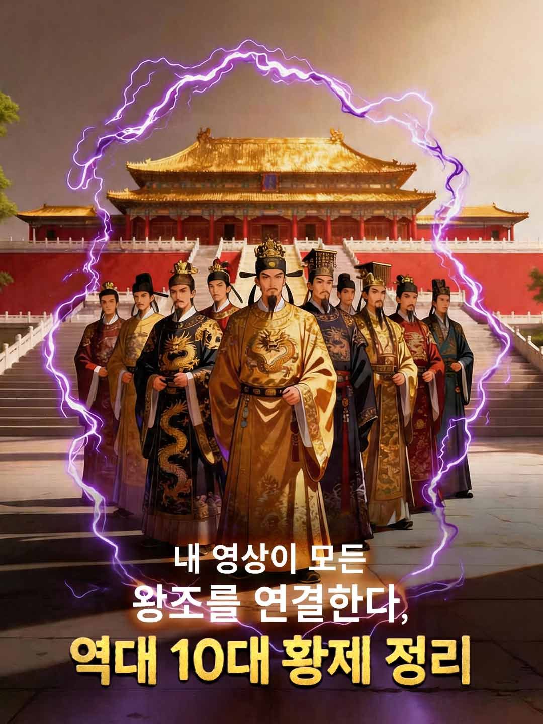 Poster 내 영상이 모든 왕조를 연결한다, 역대 10대 황제 정리