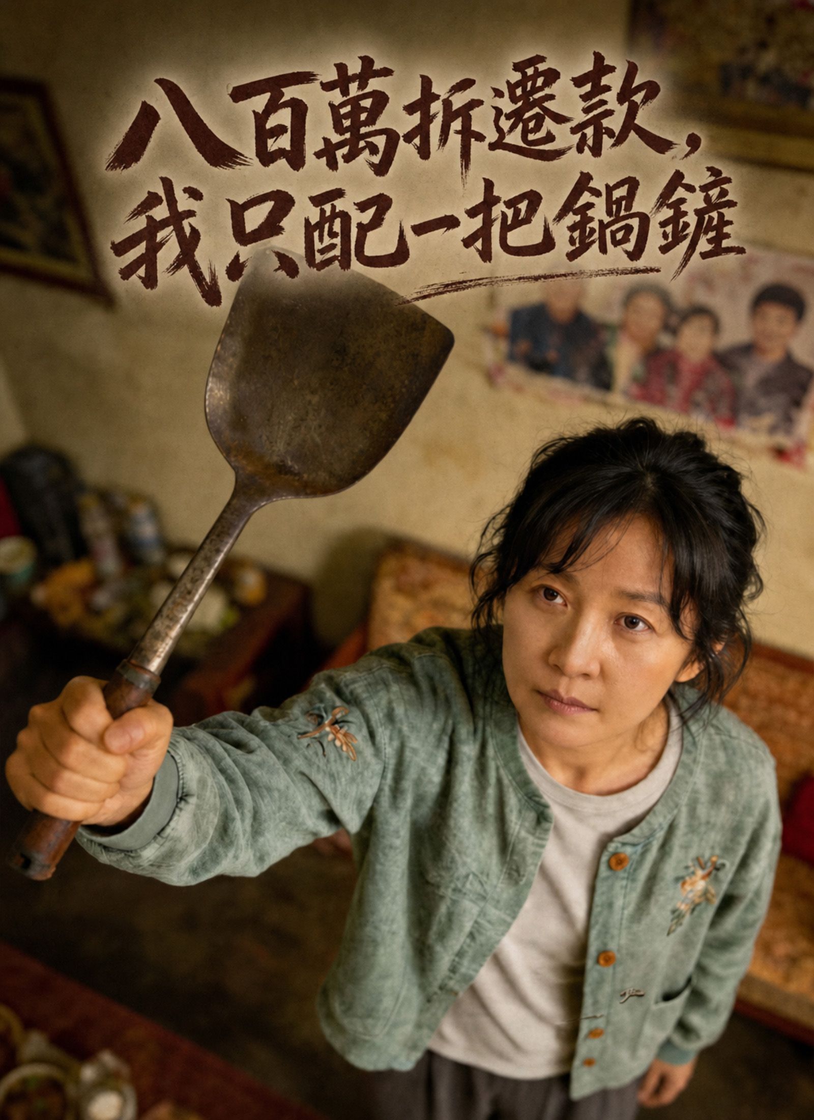 Poster 八百萬拆遷款，我只配一把鍋鏟