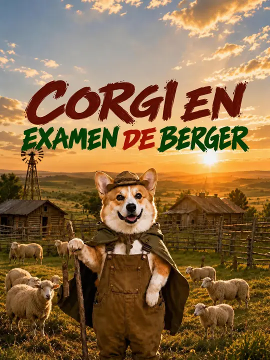 CORGI EN EXAMEN DE BERGER
