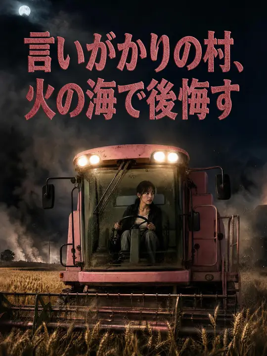 Poster 言いがかりの村、火の海で後悔す