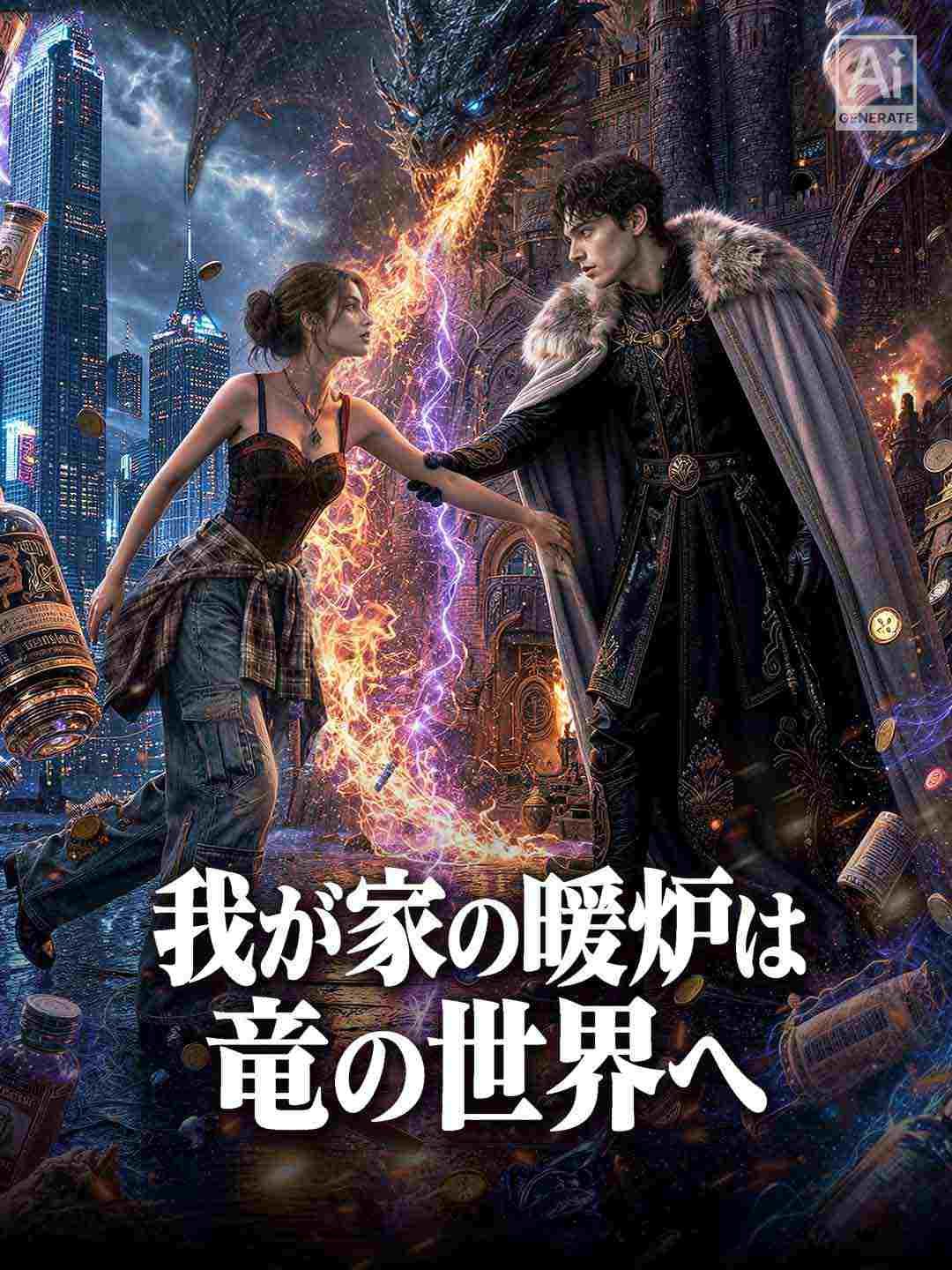 Poster 我が家の暖炉は竜の世界へ
