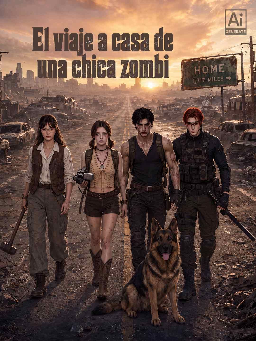 (Doblado) El viaje a casa de una chica zombi