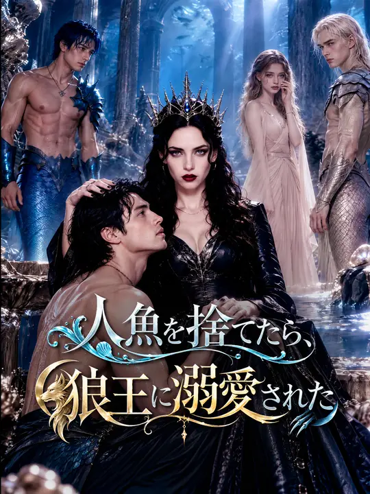 Poster 人魚を捨てたら、狼王に溺愛された