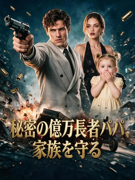 Poster 秘密の億万長者パパ、家族を守る
