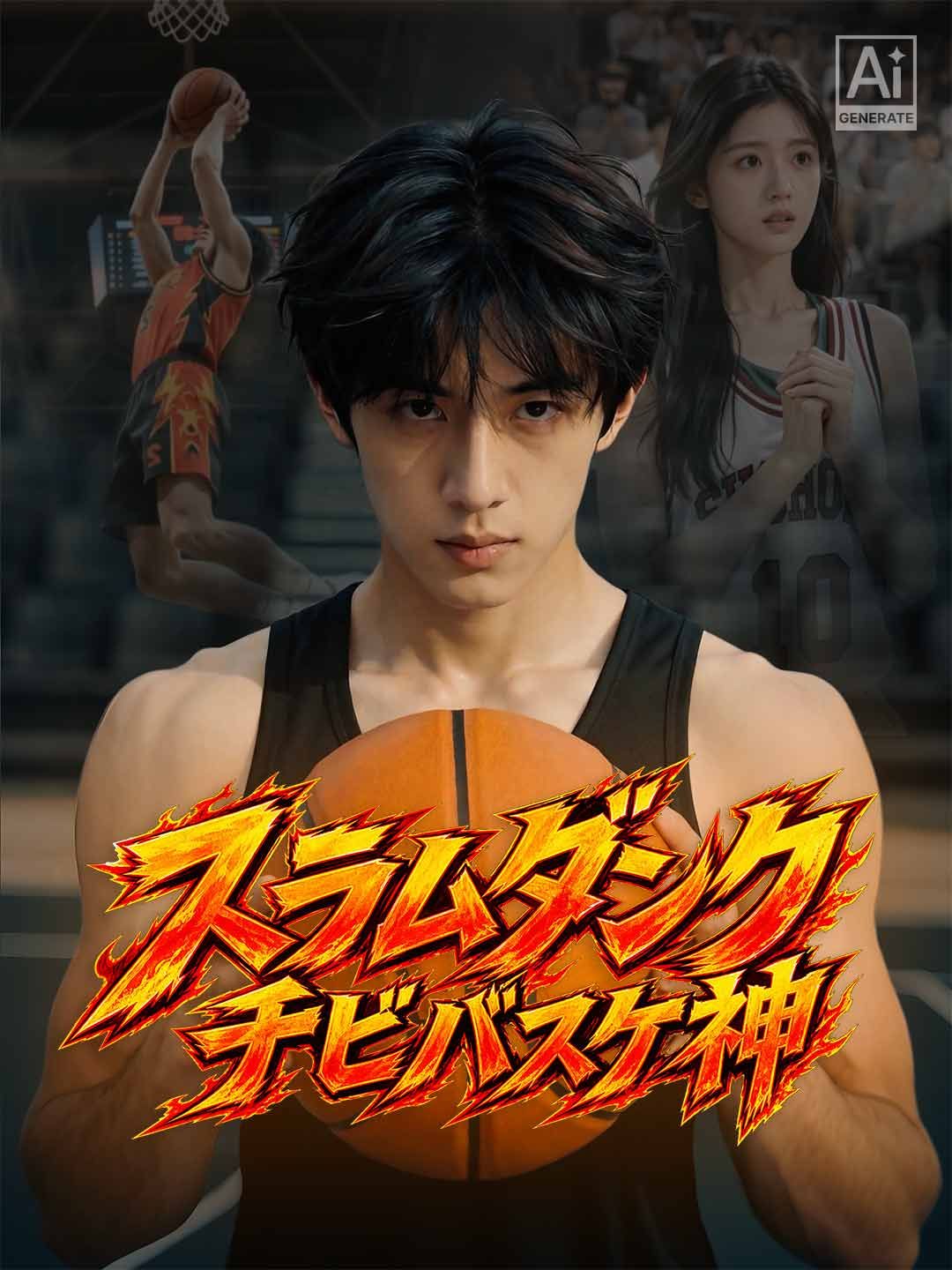 Poster スラムダンク チビバスケ神