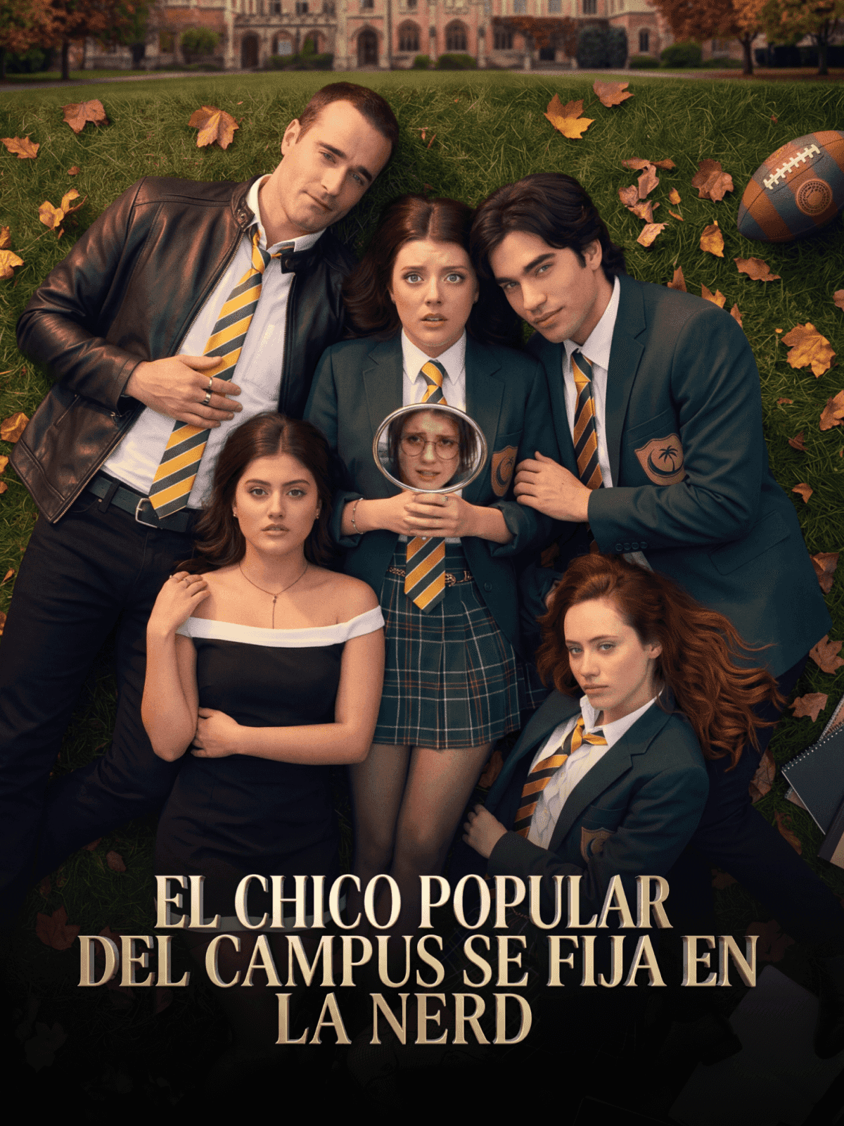 El chico popular del campus se fija en la nerd