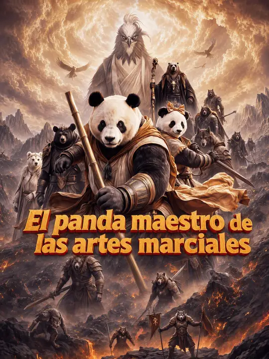 El panda maestro de las artes marciales