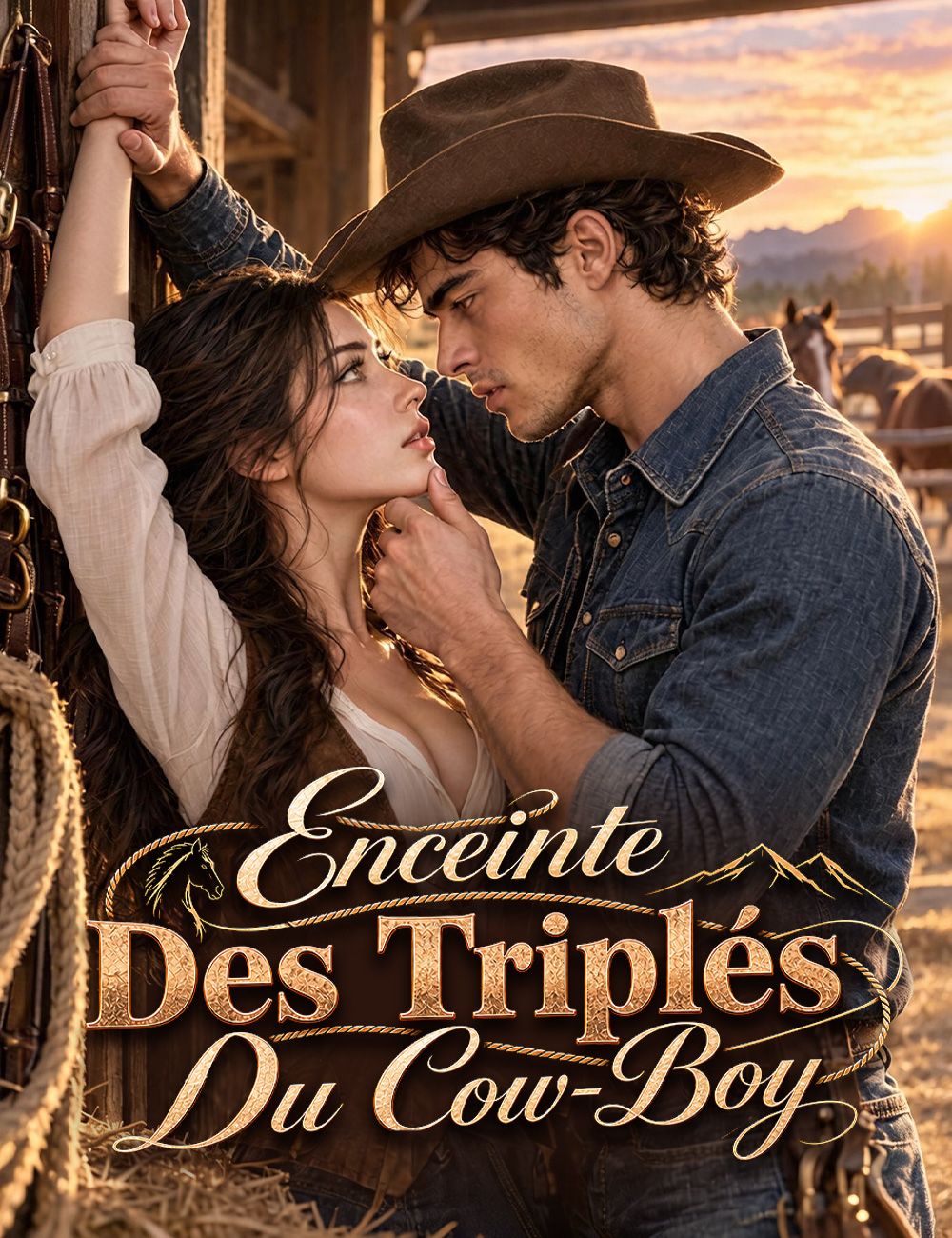 Enceinte des triplés du cow-boy(doublage)