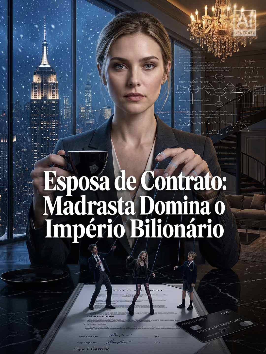 Esposa de Contrato: Madrasta Domina o Império Bilionário