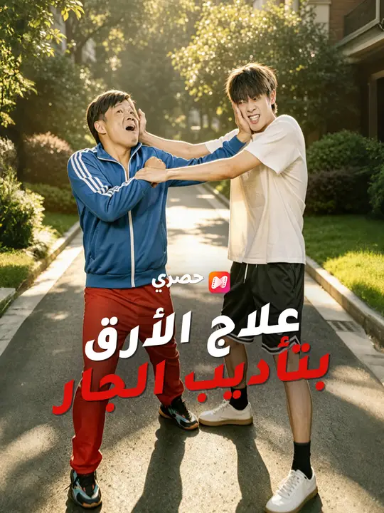 Poster علاج الأرق بتأديب الجار