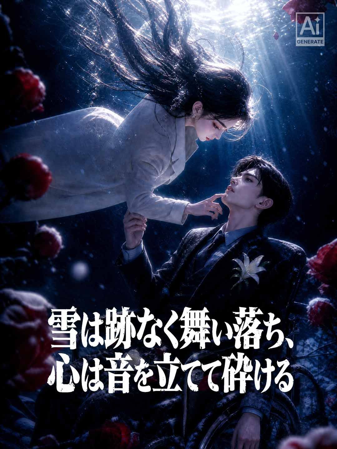 Poster 雪は跡なく舞い落ち、心は音を立てて砕ける