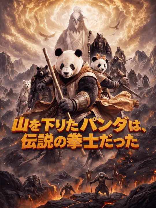 Poster 山を下りたパンダは、伝説の拳士だった