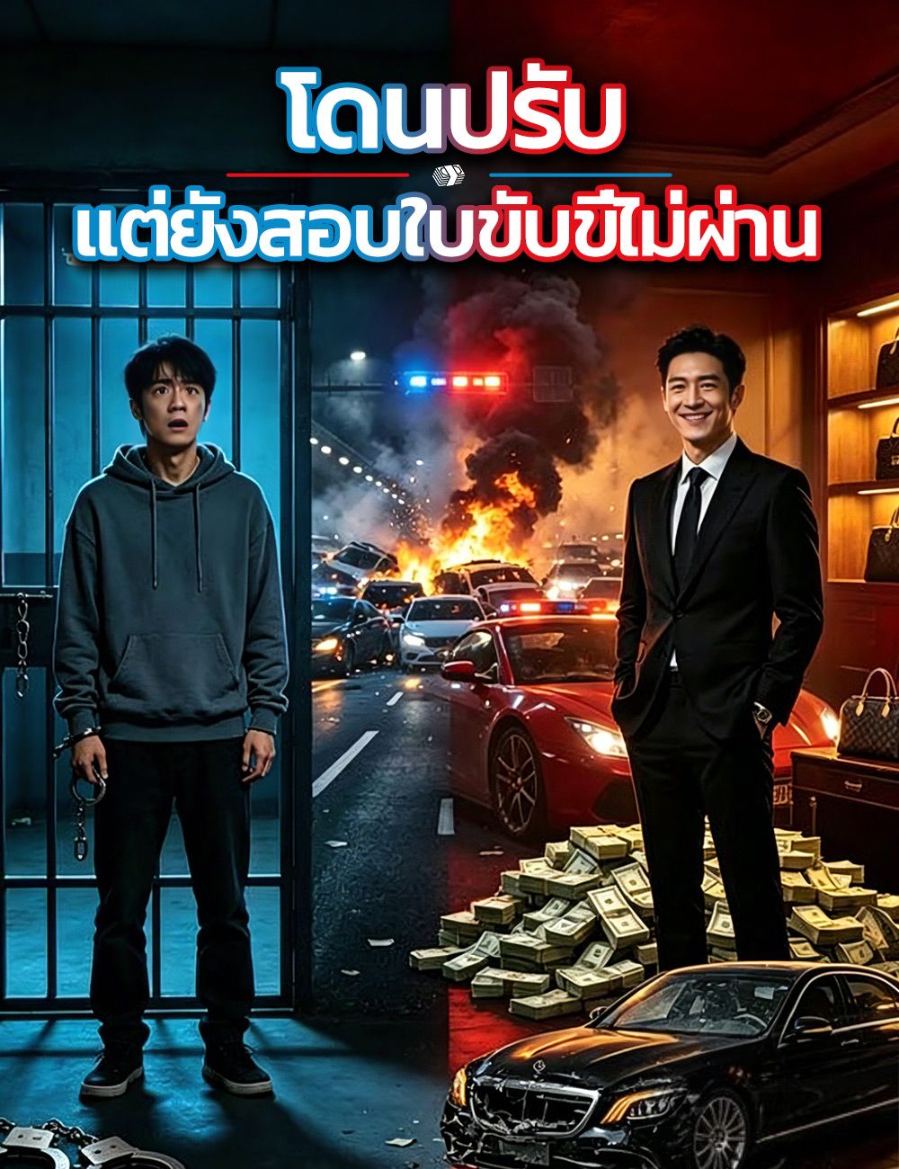 โดนปรับ แต่ยังสอบใบขับขี่ไม่ผ่าน