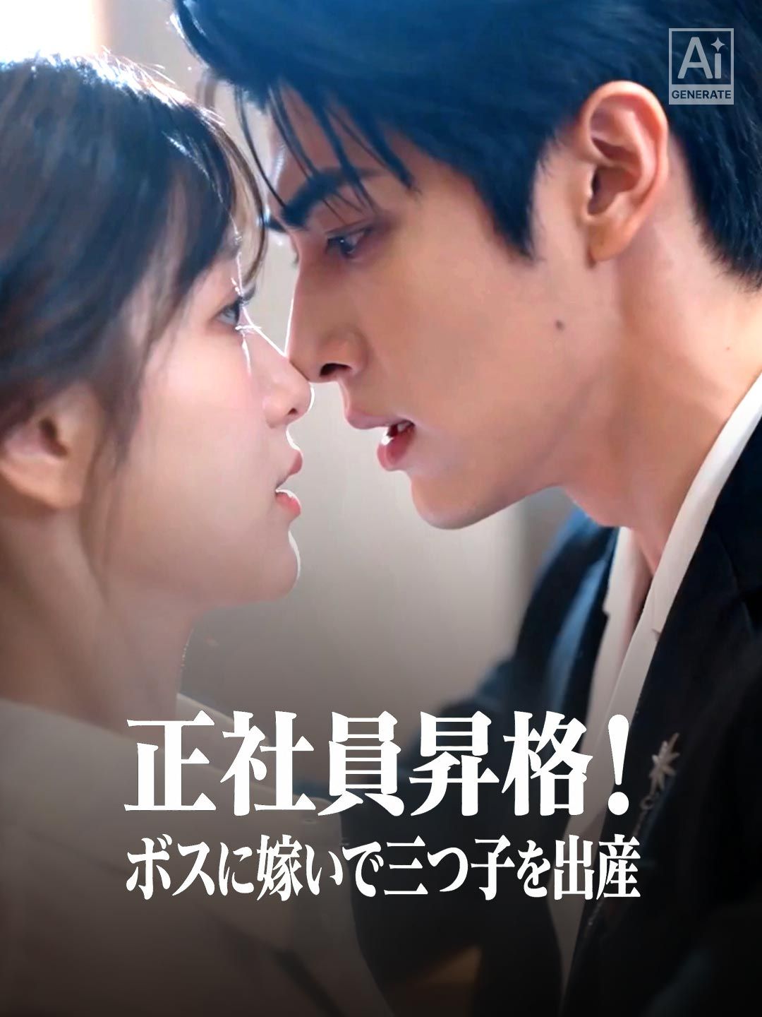 Poster 正社員昇格！ボスに嫁いで三つ子を出産